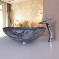 Bathroom Sink Set,Tempered...