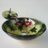 Flower Round Tempered Glass Vessel Sink with Waterfall Tap ,Pop - Up Drain and Mounting Ring