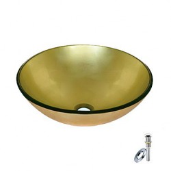 Golden Round Tempered glass...