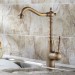 Deck Mounted Single Handle One Hole with Antique Brass Kitchen Tap