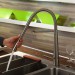 Deck Mounted Single Handle One Hole with Nickel Brushed Kitchen Tap