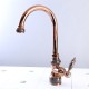 Deck Mounted Single Handle One Hole with Rose Gold Kitchen Tap