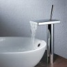 Vessel Single Handle One Hole in Chrome Bathroom Sink Tap