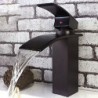 Deck Mounted Single Handle One Hole in Oil-rubbed Bronze Bathroom Sink Tap