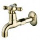 Wall Mounted Single Handle One Hole in Ti-PVD Bathroom Sink Tap