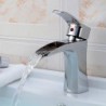 Centerset Single Handle One Hole in Chrome Bathroom Sink Tap