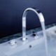 Bathroom Sink Tap Widespread Contemporary Design Chrome finish Tap