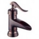 Centerset Single Handle One Hole in Oil-rubbed Bronze Bathroom Sink Tap