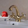 Centerset Two Handles One Hole in Ti-PVD Bathroom Sink Tap