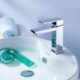 Centerset Single Handle One Hole in Chrome Bathroom Sink Tap