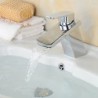 Modern Chrome Finish Waterfall Bathroom Sink Tap - Silver