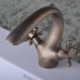 Centerset Single Handle One Hole in Antique Copper Bathroom Sink Tap