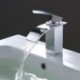 Centerset Single Handle One Hole in Chrome Bathroom Sink Tap