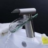 Centerset Single Handle One Hole in Nickel Brushed Bathroom Sink Tap