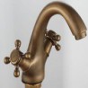 American Standard Centerset Two Handles One Hole in Antique Copper Bathroom Sink Tap