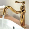 Vessel Single Handle One Hole in Ti-PVD Bathroom Sink Tap