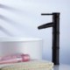 Vessel Single Handle One Hole in Oil-rubbed Bronze Bathroom Sink Tap