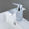 Centerset Single Handle One Hole in Chrome Bathroom Sink Tap