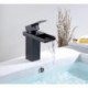 AquaTap Brass Oil Rubbed Bronze Waterfall Spout Bathroom Sink Vessel Tap