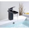 AquaTap Brass Oil Rubbed Bronze Waterfall Spout Bathroom Sink Vessel Tap