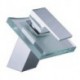 Single Hole Single Handle Chrome Finish Waterfall Widespread Bathroom Sink Tap