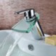 Centerset Single Handle One Hole in Chrome Bathroom Sink Tap