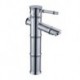 Centerset Single Handle One Hole in Chrome Bathroom Sink Tap