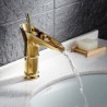 Centerset Single Handle One Hole in Ti-PVD Bathroom Sink Tap