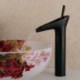 Contemporary Winebowl Style Oil-rubbed Bronze-plated Brass Cold / Hot Water Tap - Black