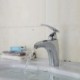 High Quality Contemporary Fashion Brass Chrome-Plated Hot And Cold Basin Tap - Silver