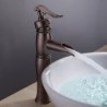 Personalized Bathroom Sink Tap Vintage Centerset Antique Copper Finish Single Handle Brass