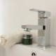 Centerset Single Handle One Hole in Stainless Steel Bathroom Sink Tap