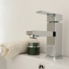Centerset Single Handle One Hole in Stainless Steel Bathroom Sink Tap