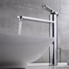 Centerset Single Handle One Hole in Chrome Bathroom Sink Tap