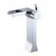 Vessel Single Handle One Hole in Chrome Bathroom Sink Tap