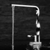 Centerset Single Handle One Hole in Chrome Bathroom Sink Tap