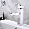 Centerset Single Handle One Hole in Chrome Bathroom Sink Tap