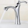 Thickening Fast-Opening Single Cold Bathroom Basin Tap - Silver