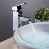 Vessel Single Handle One Hole in Chrome Bathroom Sink Tap