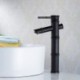 Vessel Single Handle One Hole in Oil-rubbed Bronze Bathroom Sink Tap