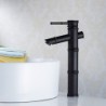 Vessel Single Handle One Hole in Oil-rubbed Bronze Bathroom Sink Tap