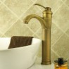 Bathroom Sink Tap Antique Inspired Design-Antique Brass Finish Tap Single Handle