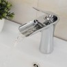 Centerset Single Handle One Hole in Chrome Bathroom Sink Tap