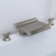 Widespread Two Handles Three Holes in Nickel Brushed Bathroom Sink Tap