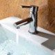 High Quality Chrome Finish Brass Sink Tap - Silver