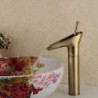 Winebowl Style Antique Brass Hot / Cold Tap - Bronze