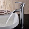 Vessel Single Handle One Hole in Chrome Bathroom Sink Tap