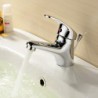 Centerset Single Handle One Hole in Chrome Bathroom Sink Tap