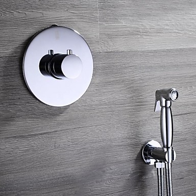 Wall Mounted Single Handle Two Holes in Chrome Bathroom Sink Tap Wall Mounted Single Handle...