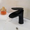 Oil-rubbed Bronze Waterfall Centerset Single Handle Bathroom Sink Tap - Black